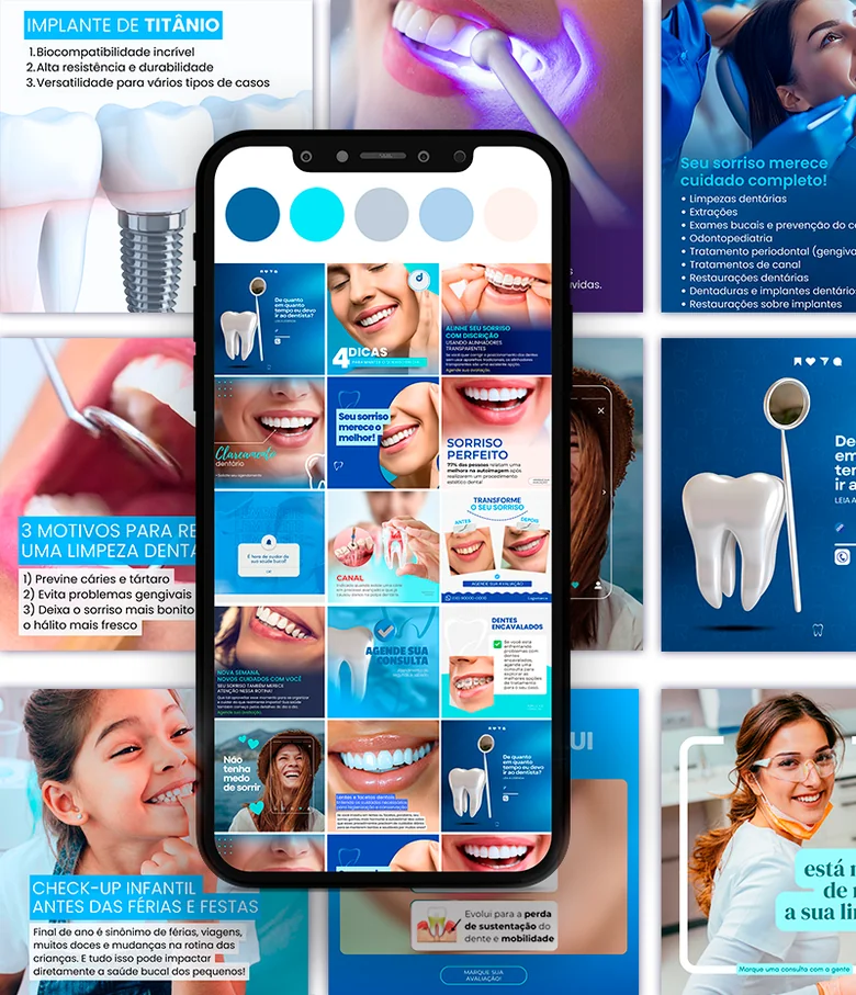Ultra Pack Canva Dentista — Posts prontos para Instagram